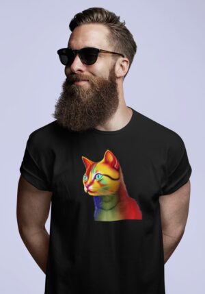 Men’s Half Sleeve T-Shirt | Beautiful Cat