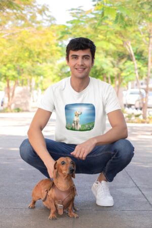 Men’s Half Sleeve T-Shirt | Beautiful Dog
