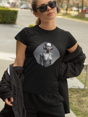 Women’s Half Sleeve T-Shirt | Female Robot