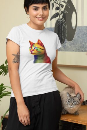 Women’s Half Sleeve T-Shirt | Cat Love
