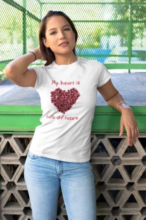 Women’s Half Sleeve T-Shirt | Roses are Red