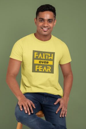 Men’s Half Sleeve T-Shirt | Faith Over Fear