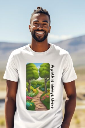 Men’s Half Sleeve T-Shirt | A Path is Always There