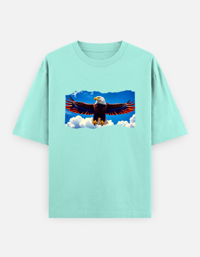 Majestic Eagle Graphic T-Shirt | Unisex Oversized Classic - Image 8