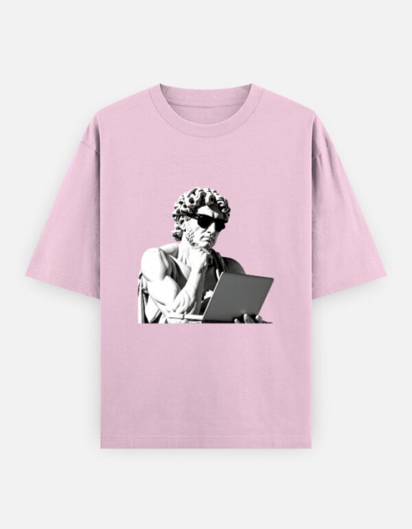Greek Statue Code Unisex Oversized T-Shirt - Image 15
