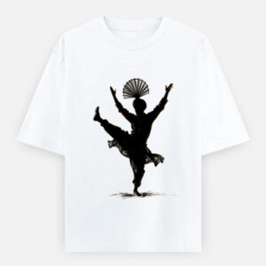 T-Shirt with an image of a male Bhangra dancer from Punjab.