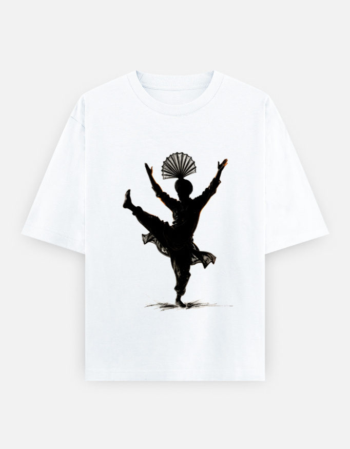 T-Shirt with an image of a male Bhangra dancer from Punjab.