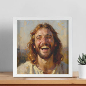 Awesome Christian Wall Art | Laughing Jesus
